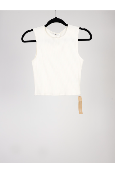 Reformation White Women’s Ribbed Tank